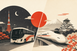 Illustration: Japan Night Bus vs Shinkansen: The Full Tokyo-Osaka Cost and Comfort Breakdown