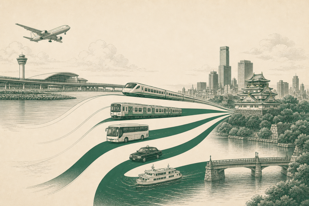 Illustration: Kansai Airport to Osaka: Every Way to Get There, Compared (2026)