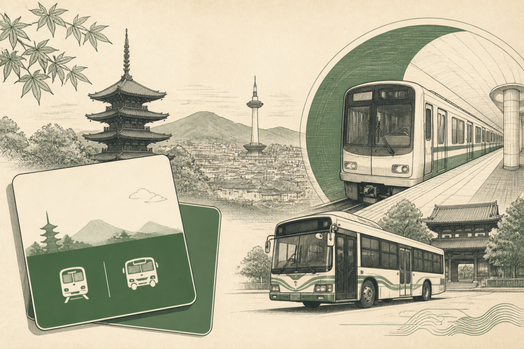 Illustration: Kyoto Subway & Bus 1-Day Pass: Is It Worth It? (August 2026 Prices + Real Route)