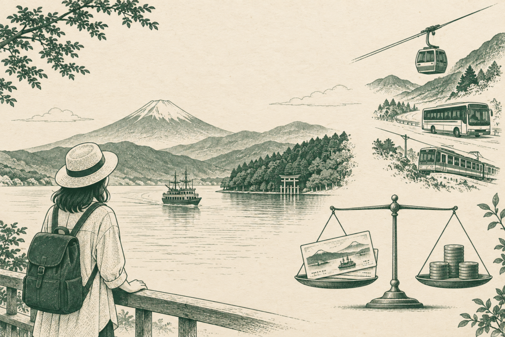 Illustration: Hakone Freepass Price and Break-Even Math, Explained