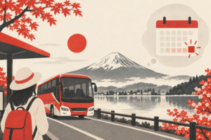 Illustration: How to Book the Shinjuku–Kawaguchiko Bus for a Mt. Fuji Day Trip