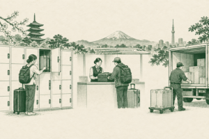 Illustration: Japan Luggage Storage Cost Guide: Lockers vs Counters vs Takkyubin
