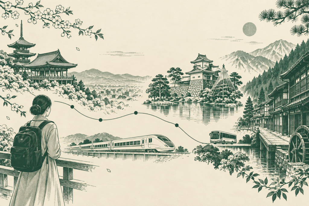 Illustration: Kyoto to Kanazawa and Takayama: Fares and Passes Compared