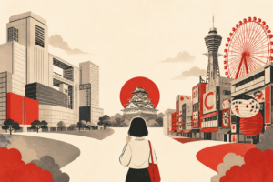 Illustration: Umeda vs Namba: Where to Stay in Osaka, by the Actual Numbers (2026)
