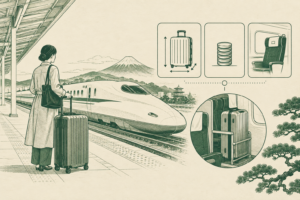 Illustration: Shinkansen Oversized Baggage Rules: Size Limits, Fees and How to Reserve a Seat