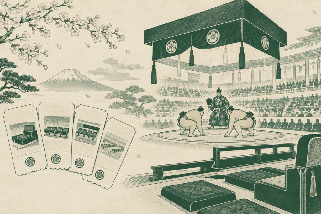 Illustration: Sumo Tournament Tickets 2026-2027: What Every Seat Actually Costs